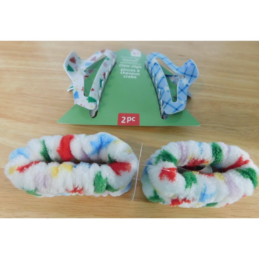 Creatology Spa Wristbands and Hair Clips White Blue, Red, Green, Yellow